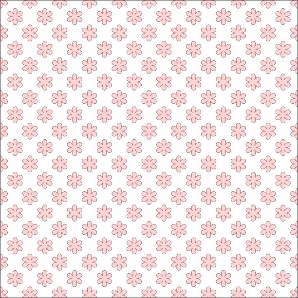 花卉无缝图案背景。图片下载