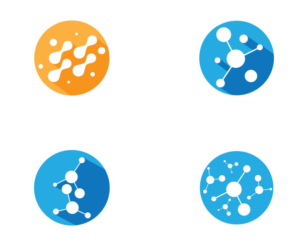 分子矢量图标图片下载