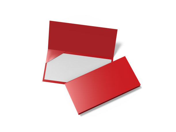 婚礼，圣诞派对，生日和仪式的邀请模拟模板。空白的双折叠邀请信封模拟在孤立的白色背景，3d插图图片下载
