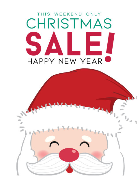 冬季促销设计与圣诞老人图片下载