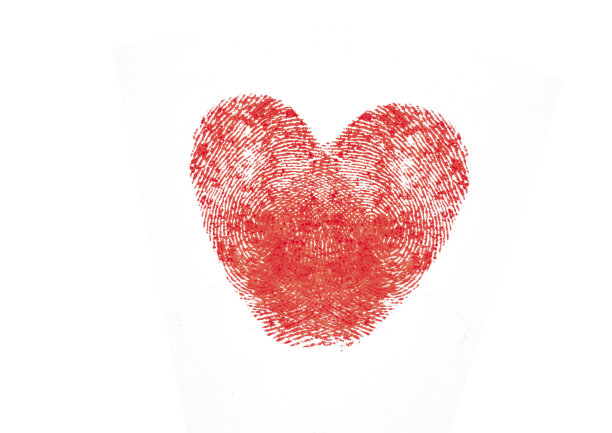 手印显示爱的心的风格图片下载