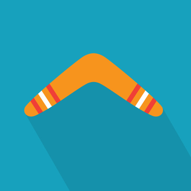 彩色回旋镖图标图片下载