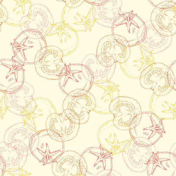 番茄无缝图案图片下载