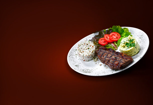 带配料的烤肉图片下载