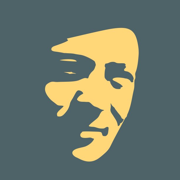 一个女性头部的剪影。图片下载