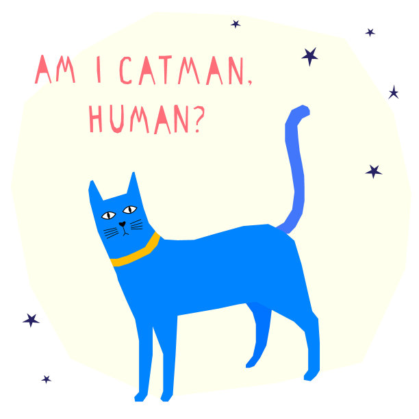 有趣的猫卡片模板。图片下载