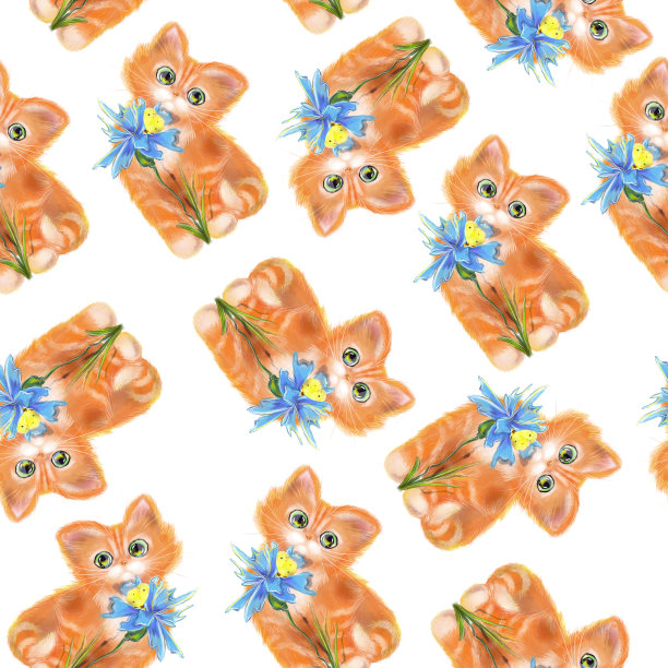 猫插画素材ID：343005378