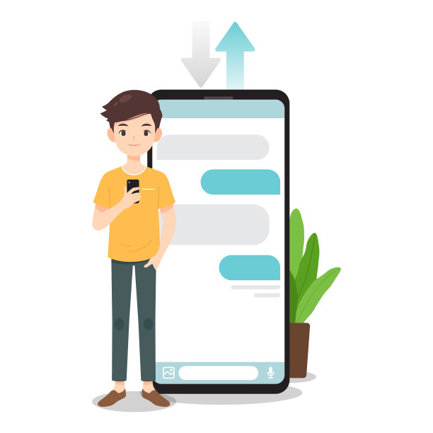 男人用智能手机聊天图片下载