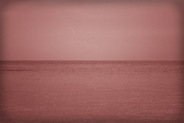 宁静的珊瑚色海洋-小插图的热带海洋-鲑鱼色图片下载