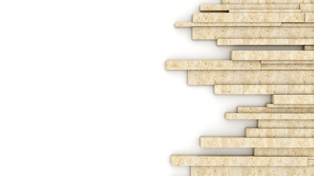 石头墙。石灰华。3 d渲染图片下载