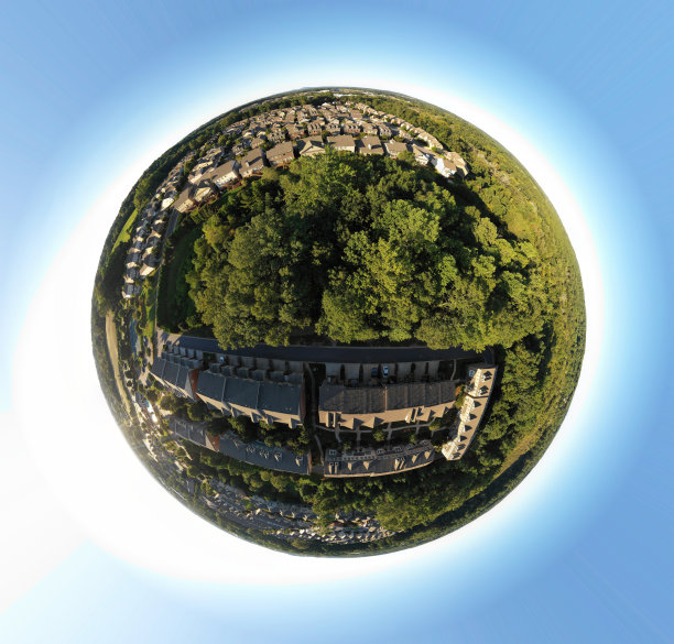 亚特兰大郊区的小星球效应图片下载