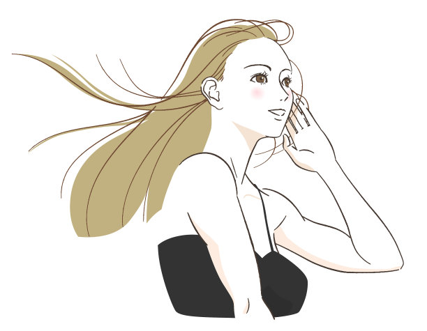 头发在风中飘动的女人图片下载