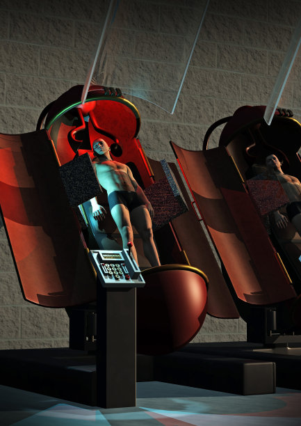 人类克隆，人类心智升级，电子人，3d插图图片下载