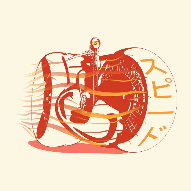 摩托车的剪影图片下载