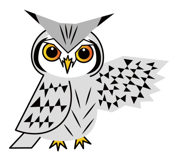 猫头鹰时尚的Konohazk矢量插图图片下载