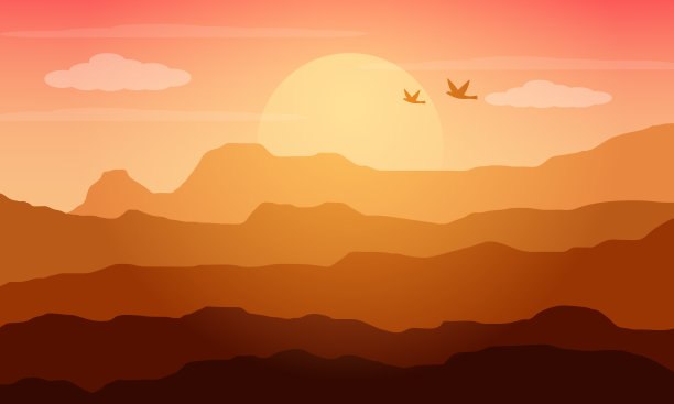 早上山背景图片下载