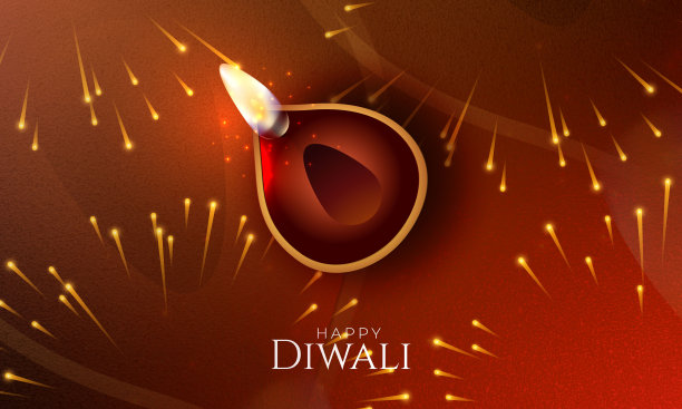 排灯节背景设计模板库存插图图片下载