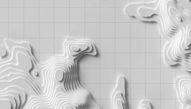 绘制地形图线。渲染抽象地形图概念与空间为您的副本。3 d波。3D制图概念背景。地图模型图表。世界地图模板。波浪的背景图片下载
