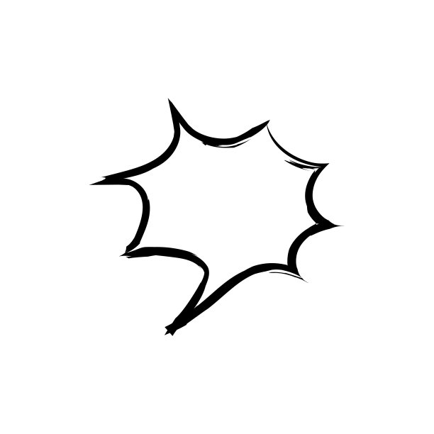 抽象boom空白speech气泡pop art，漫画书图标flat icon。单一高质量的轮廓符号的信息为网页设计或移动应用聊天设计标志图片下载