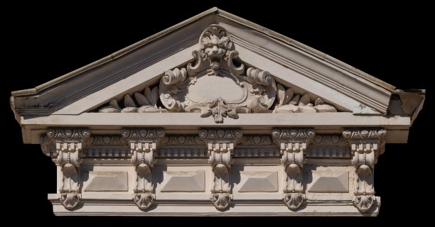 古老的拱门、柱子、窗户和孔洞图片下载