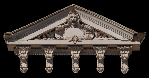 古老的拱门、柱子、窗户和孔洞图片下载