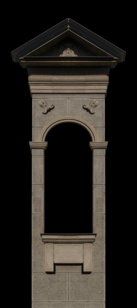 古老的拱门、柱子、窗户和孔洞图片下载