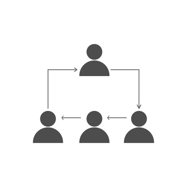 矢量图标。业务组织团队管理。图片下载
