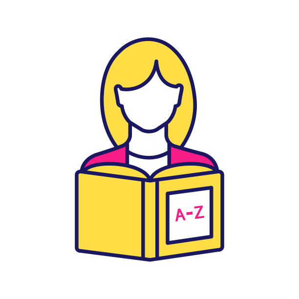 阅读彩色图标图片下载