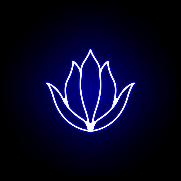 芦荟线霓虹图标。美丽的元素和化妆品插图图标。符号和符号可以用于网页，标志，手机应用程序，UI，用户体验图片下载