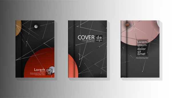 摘要书籍封面设计以银河为背景。矢量插图在eps 10图片下载