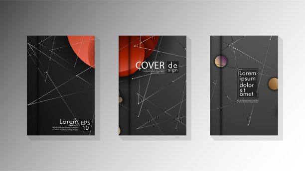 摘要书籍封面设计以银河为背景。矢量插图在eps 10图片下载