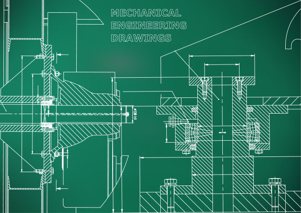 机械工程。技术说明。工程学科背景图片下载