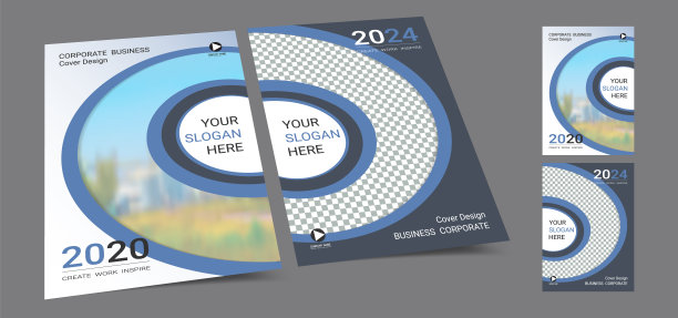 海报封面书设计模板A4布局与空间为照片背景，cmyk2色调颜色适合年度报告，提案，作品集，小册子，传单，传单，目录，杂志，小册子。图片下载