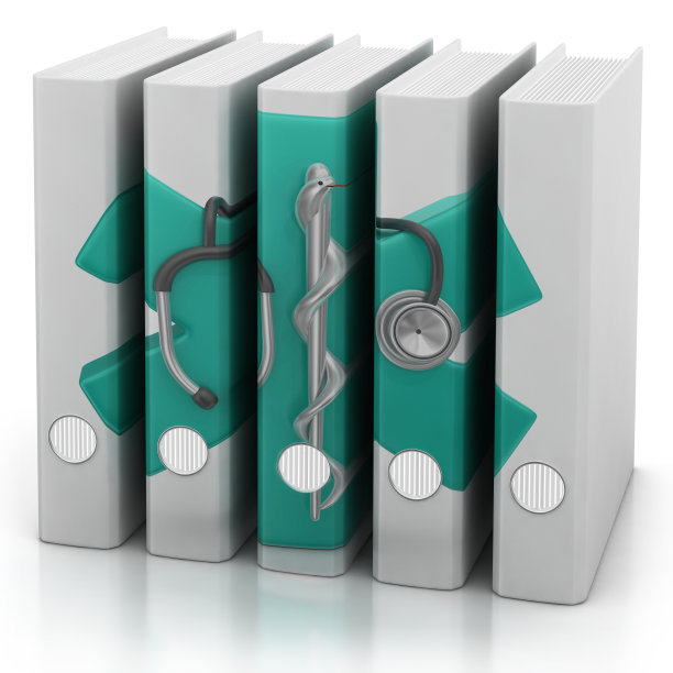 活页夹上的医学符号图片下载