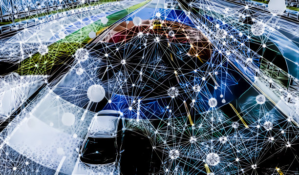 自动驾驶汽车互联的智能交通图片下载