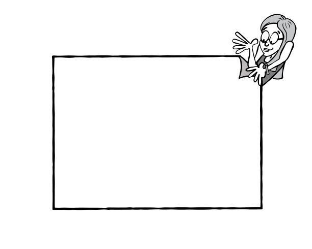 年轻女子展示一个空的框架图片下载