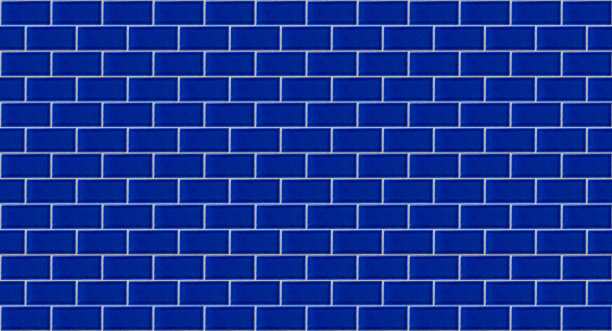 深蓝色瓷砖墙全景图。蓝色瓷砖纹理背景。图片下载