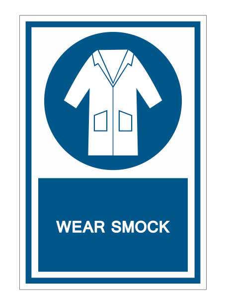 PPE图标。在白色背景上穿工作服符号标志隔离，矢量插图EPS.10图片下载