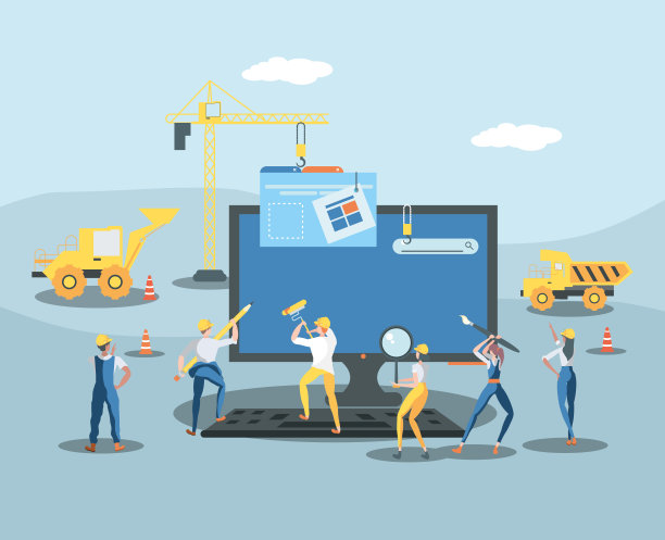 建设者和桌面与网页建设中图片下载