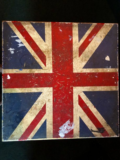 硬表面上的英国国旗图片下载