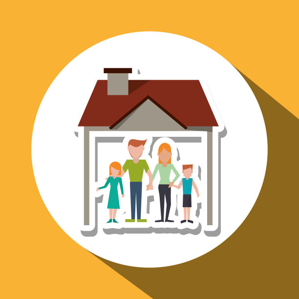 家庭设计，关系和家庭概念，矢量插图图片下载