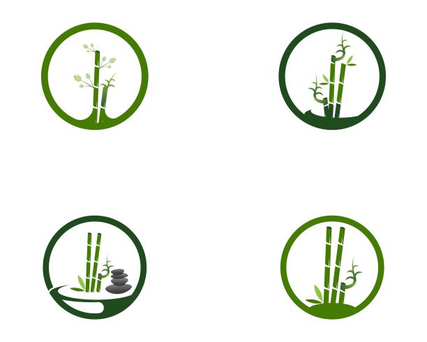 竹图标温泉设计矢量插图图片下载