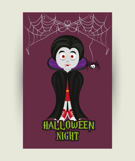 万圣节快乐恐怖之夜卡通图片下载