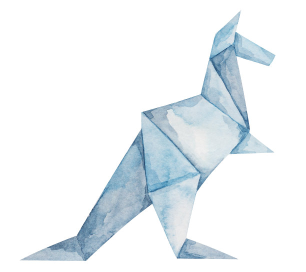 折纸袋鼠图片下载