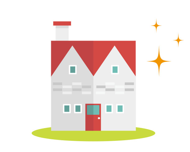 住宅的插图。房子插图。图片下载