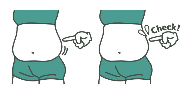 腰部脂肪图片下载