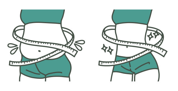 测量腰围的粗细图片下载