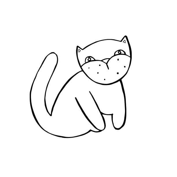 猫插画素材ID：343200576