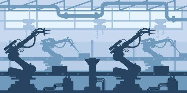 机械制造厂，工厂剪影，企业现场，工业工业室内。图片下载
