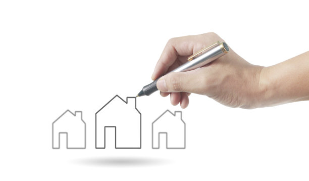 手绘抽象房子图片下载